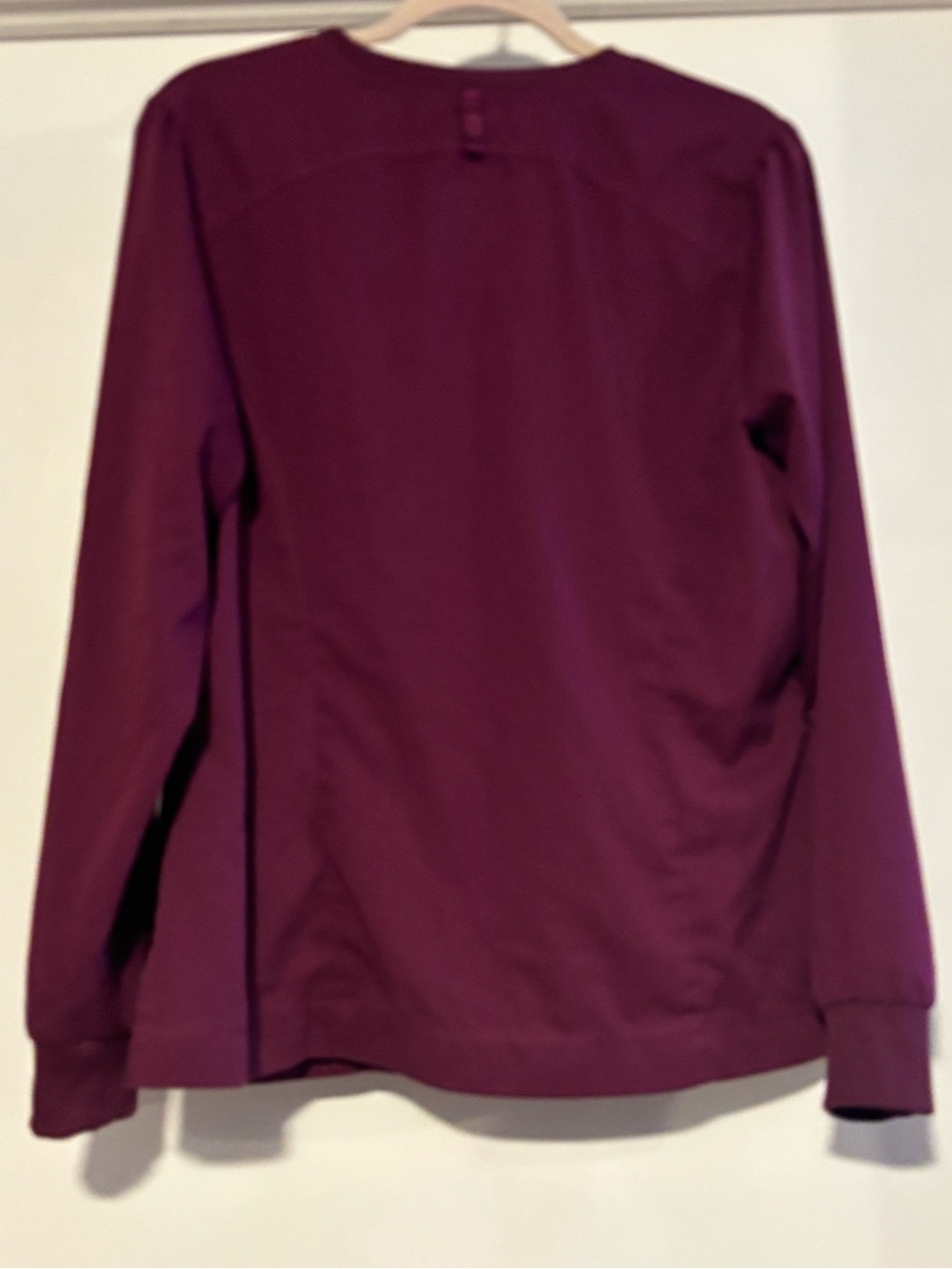 Grey's Anatomy Maroon Spandex Stretch Scrub jacket - Picture 5 of 5